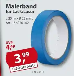 Sonderpreis Baumarkt Malerband für Lack/Lasur Angebot