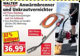 Norma Anwärmbrenner und Unkrautvernichter Angebot