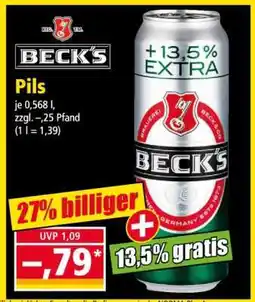 Norma Beck's Pils Angebot