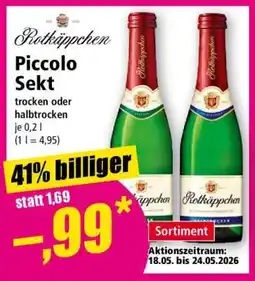 Norma Rotkäppchen Piccolo Sekt Angebot