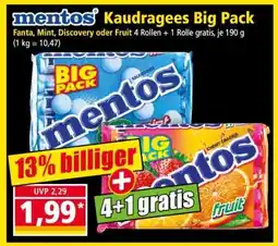 Norma mentos Kaudragees Big Pack Angebot