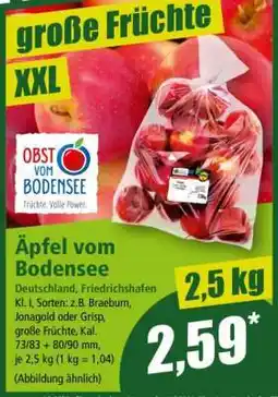 Norma Äpfel vom Bodensee Angebot