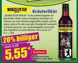 Norma WURZELPETER BERLIN Kräuterlikör Angebot