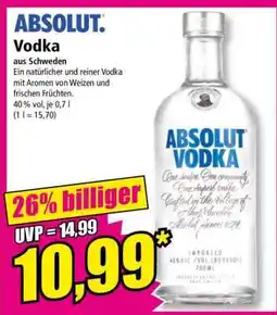Norma Absolut Vodka Angebot