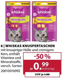 Dehner Whiskas knuspertaschen Angebot