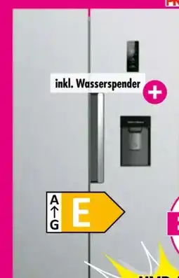 Möbel Boss PKM Kühlschrank Side-by-Side SBS490NFWDIXJ Angebot