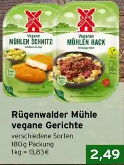 CAP Markt Rügenwalder Mühle vegane Gerichte Angebot