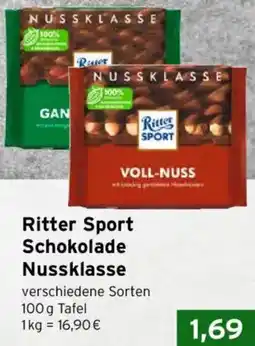 CAP Markt Ritter Sport Schokolade Nussklasse Angebot