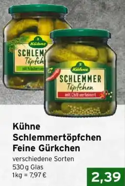 CAP Markt Kühne Schlemmertöpfchen Feine Gürkchen Angebot