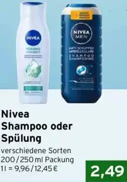 CAP Markt Nivea Shampoo oder Spülung Angebot
