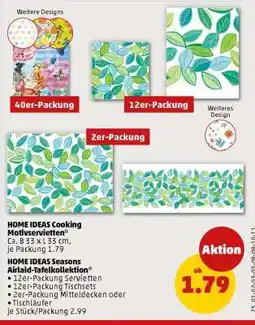 PENNY HOME IDEAS Seasons Airlaid-Tafelkollektion Angebot