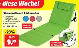 Thomas Philipps Strandmatte mit rückenlehne Angebot