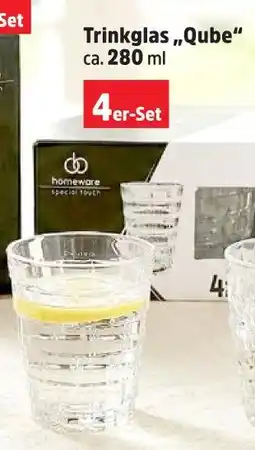 Thomas Philipps Homeware trinkglas „qube“ Angebot