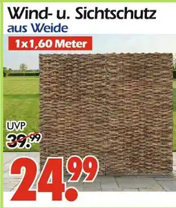 Wreesmann Wind- und sichtschutz aus weide Angebot