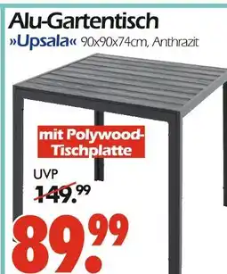 Wreesmann Alu-gartentisch upsala Angebot