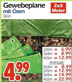Wreesmann Gewebeplane grün Angebot