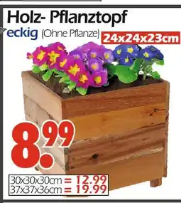Wreesmann Holz-pflanztopf eckig Angebot
