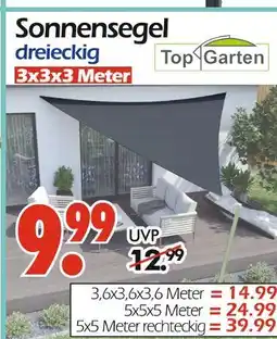 Wreesmann Top garten sonnensegel dreieckig Angebot