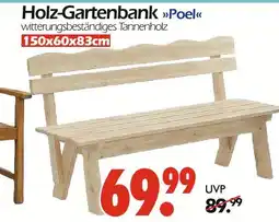 Wreesmann Holz-gartenbank poel Angebot