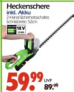Wreesmann Heckenschere inkl. akku Angebot