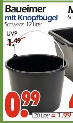 Wreesmann Baueimer mit knopfbügel Angebot