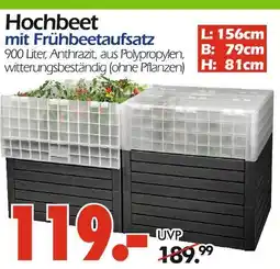Wreesmann Hochbeet mit frühbeetaufsatz Angebot
