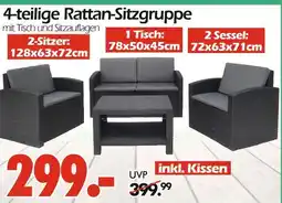 Wreesmann 4-teilige rattan-sitzgruppe Angebot