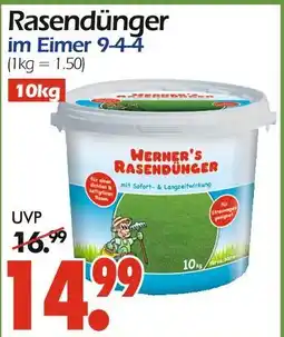 Wreesmann Werner's rasendünger im eimer 9-4-4 Angebot