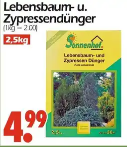 Wreesmann Sonnenhof lebensbaum- und zypressendünger Angebot