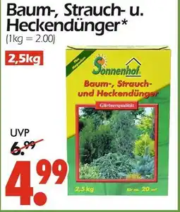 Wreesmann Sonnenhof baum-, strauch- und heckendünger Angebot