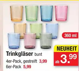 Zimmermann Trinkgläser bunt Angebot