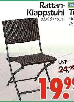 Wreesmann Rattan-klappstuhl Angebot