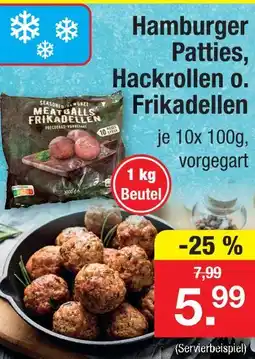 Zimmermann Hamburger patties, hackrollen o. frikadellen Angebot