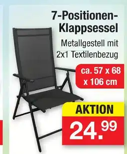Zimmermann 7-positionen-klappsessel Angebot