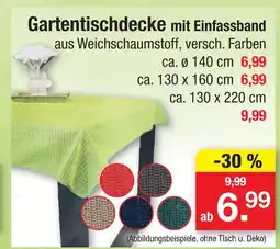 Zimmermann Gartentischdecke mit einfassband Angebot