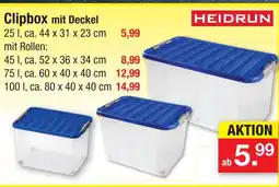 Zimmermann Heidrun clipbox mit deckel 25 l Angebot