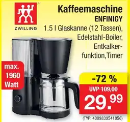 Zimmermann Zwilling kaffeemaschine enfinigy Angebot