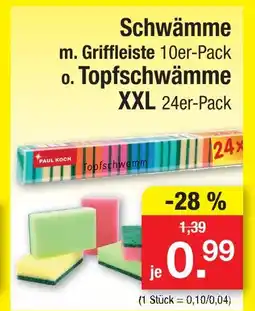 Zimmermann Paul koch schwämme m. griffleiste Angebot