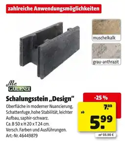 Hagebau Mr. gardener schalungsstein design Angebot