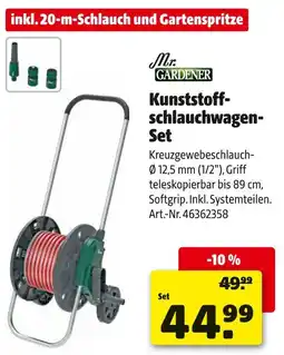 Hagebau Mr. gardener kunststoffschlauchwagen-set Angebot