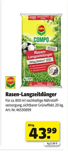 Hagebau Compo rasen-langzeitdünger Angebot