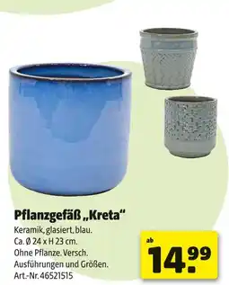 Hagebau Pflanzgefäß 'kreta' Angebot