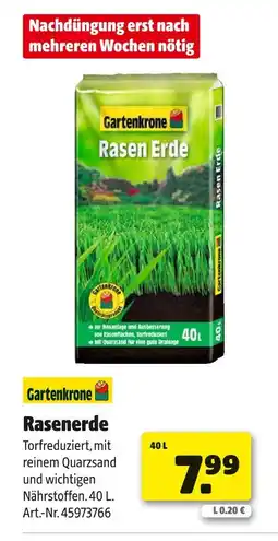 Hagebau Gartenkrone rasenerde Angebot