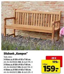 Hagebau Sitzbank kampen Angebot