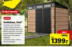 Hagebau Keter gerätehaus „pent“ Angebot
