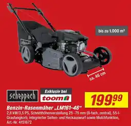 toom Baumarkt Scheppach benzin-rasenmäher lm161-46 Angebot