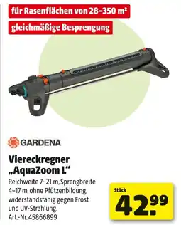 Hagebau Gardena viereckregner aquazoom l Angebot