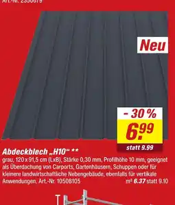 toom Baumarkt Abdeckblech h10 Angebot