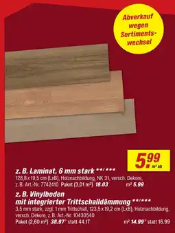 toom Baumarkt Laminat Angebot