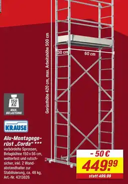 toom Baumarkt Krause alu-montagegerüst corda Angebot